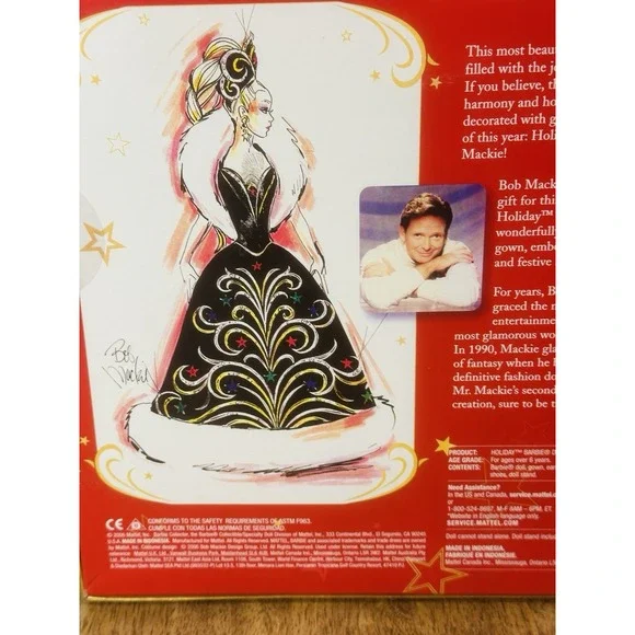 Mattel Holiday Barbie 2006 Bob McKee Dress Limited Edition Vintage‎ NRFB - Picture 11 of 11